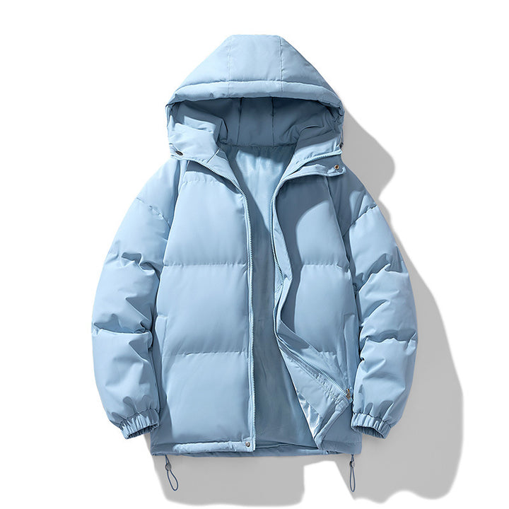 Unisex Gepolsterte Kapuzensteppjacke mit Thermoisolierung und verstellbarem Saum Drune