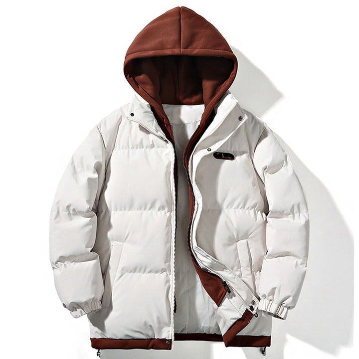 Damen Gepolsterte Oversize-Steppjacke mit Kapuze, Kordelzug & elastischen Bündchen Drune