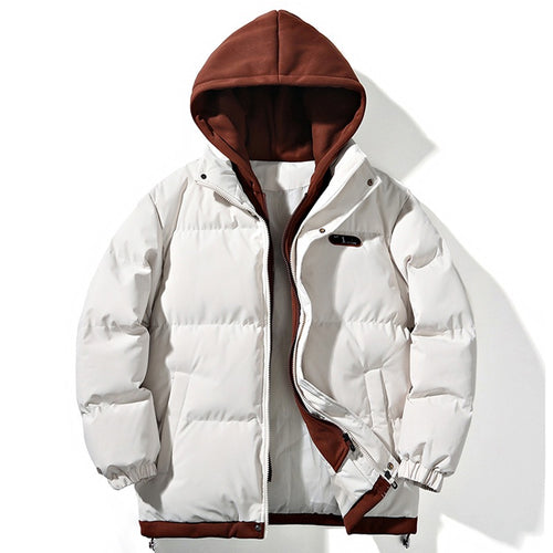 Damen Gepolsterte Oversize-Steppjacke mit Kapuze, Kordelzug & elastischen Bündchen Drune