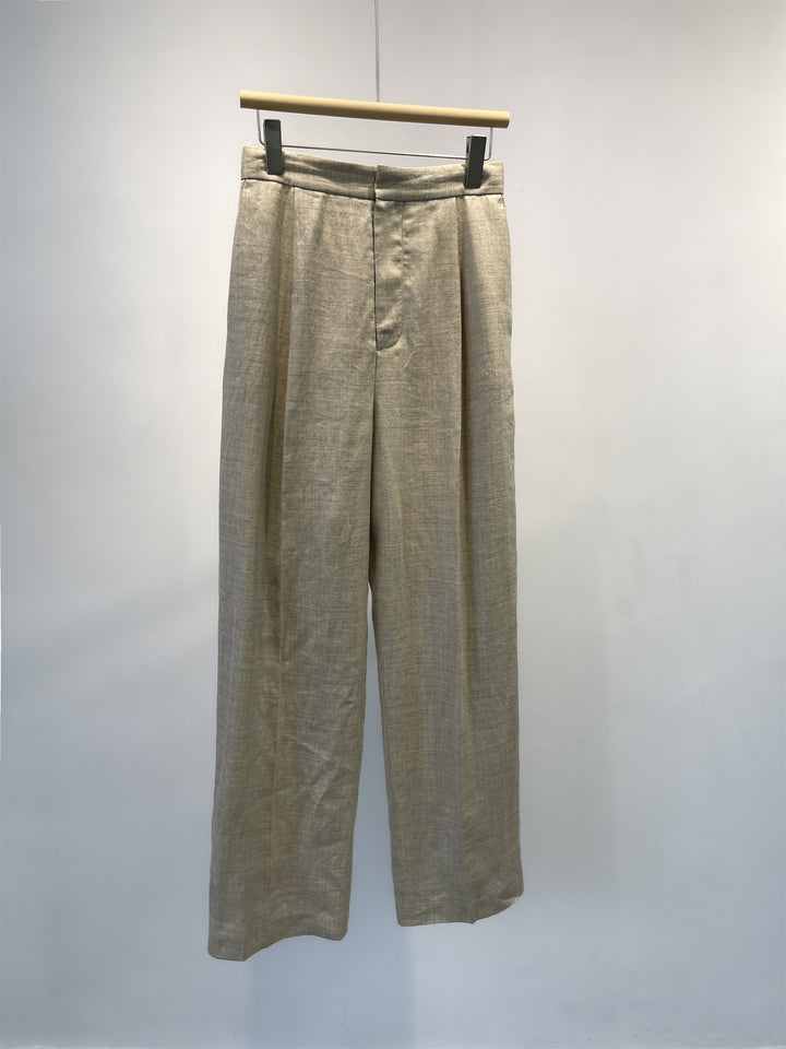 Damen Maßgeschneiderte Weite Leinenhosen Drune 1787623024