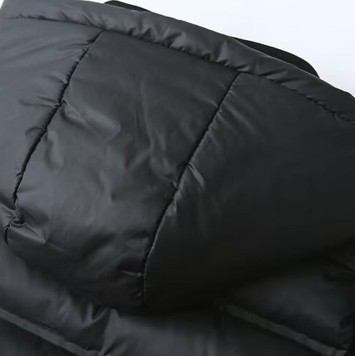 Damen Hybrid-Steppjacke mit Softshell-Ärmeln und Kapuze Drune