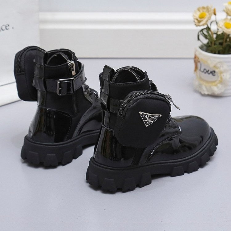 Damen Modische Schnürstiefel mit ausgefallenem Design und praktischen Taschen Drune