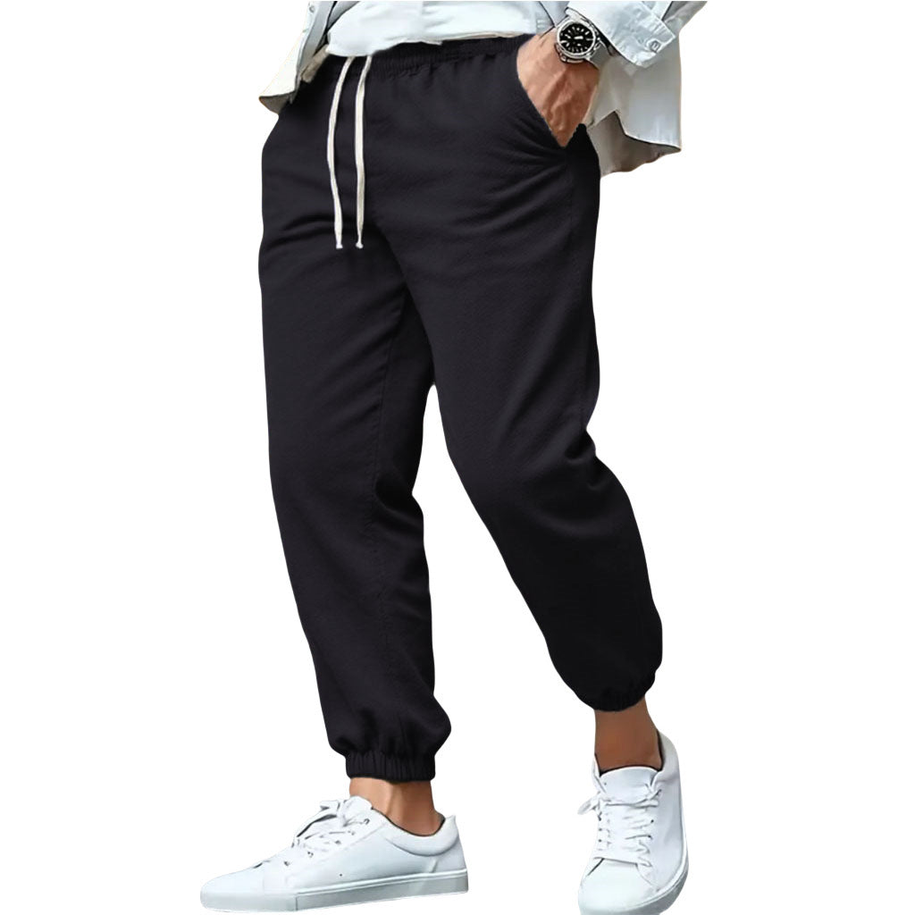 Herren nan tapered Sweat-Jogger mit elastischem Bund, Kordelzug und eingeschlossenen Bündchen Drune