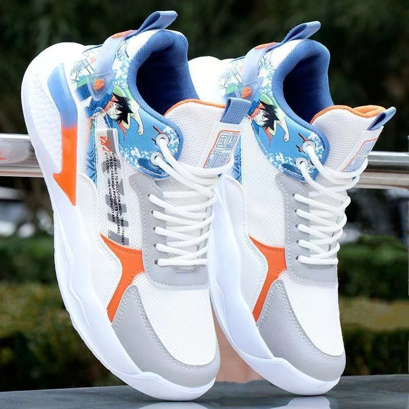 Herren Sportliche High-Top Sneakers mit detailliertem Grafikdesign Drune