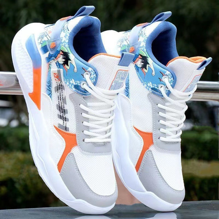 Herren Sportliche High-Top Sneakers mit detailliertem Grafikdesign Drune