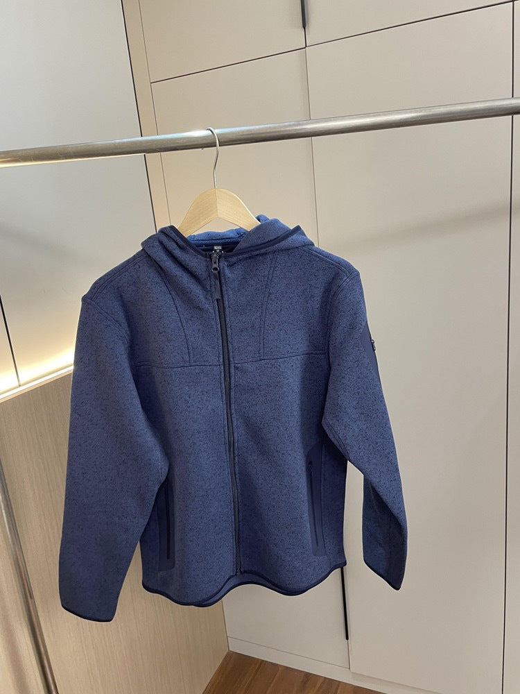 Damen Funktionsjacke mit atmungsaktiver Kapuze und seitlichen Reißverschlusstaschen Drune