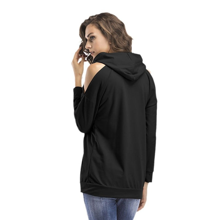 Damen Sweatshirt mit Off-Shoulder Design und bequemer Passform Drune