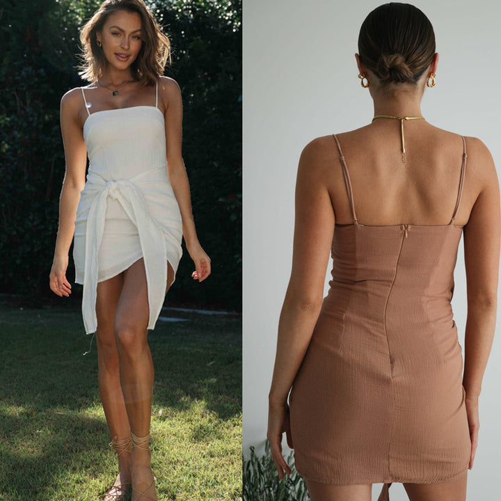 Damen Wickelkleid mit Rüschendetails und zartem Tragegefühl Drune