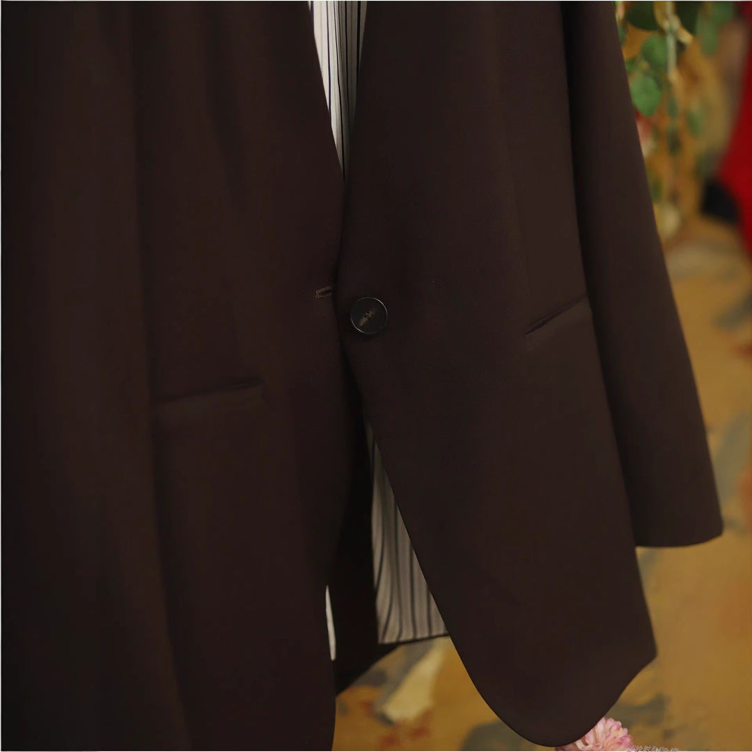 Damen Elegantes Blazer-Set mit schickem Schnitt Drune