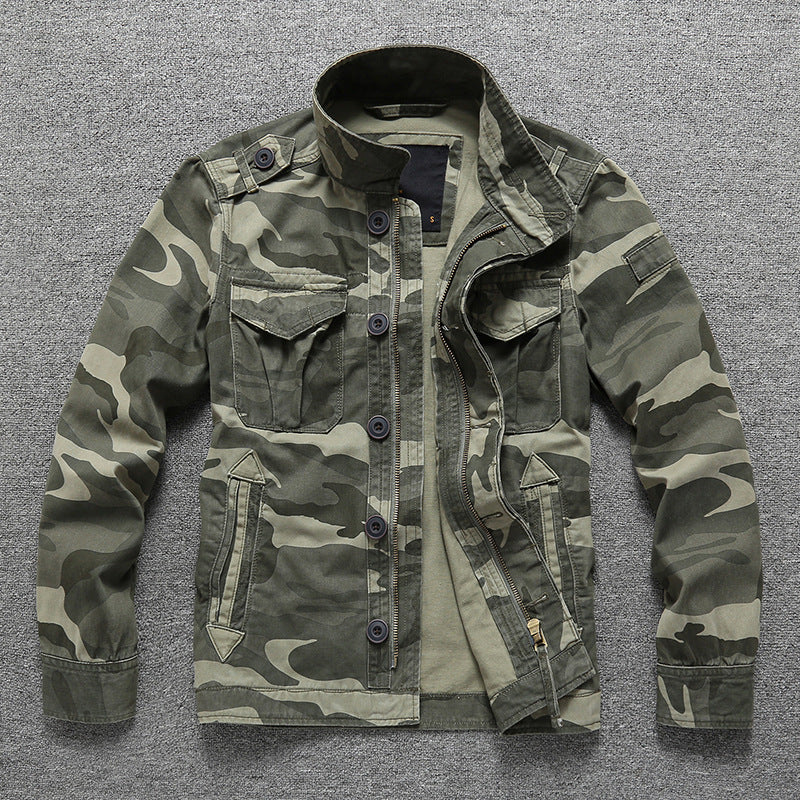 Herren Winter‑Bomberjacke im Field‑Stil mit Teddykragen, gesteppter Isolierung und Utility‑Taschen Drune