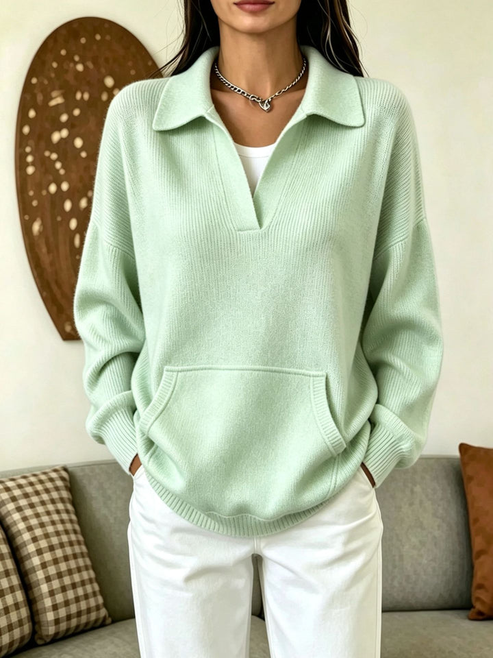 Damen Pullover mit hohem Kragen Drune