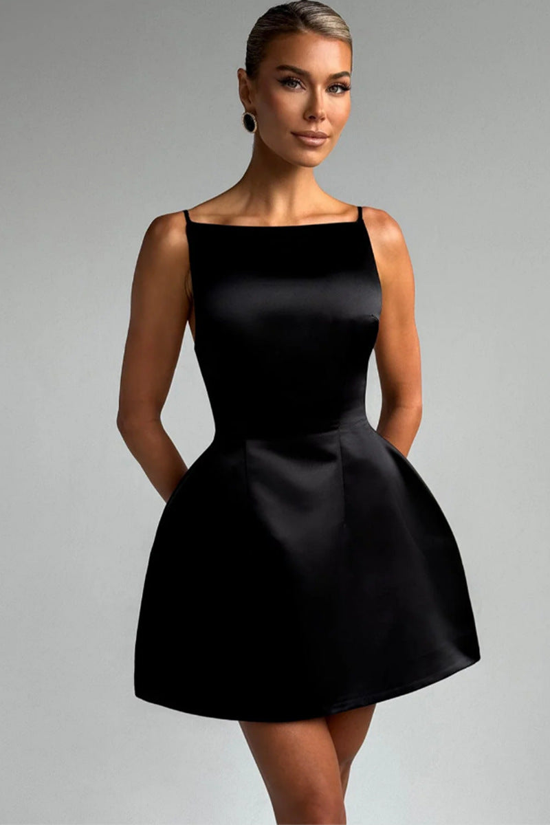 Damen Cocktailkleid mit elegantem A-Linien-Schnitt und glamourösem Taillierungsdesign Drune