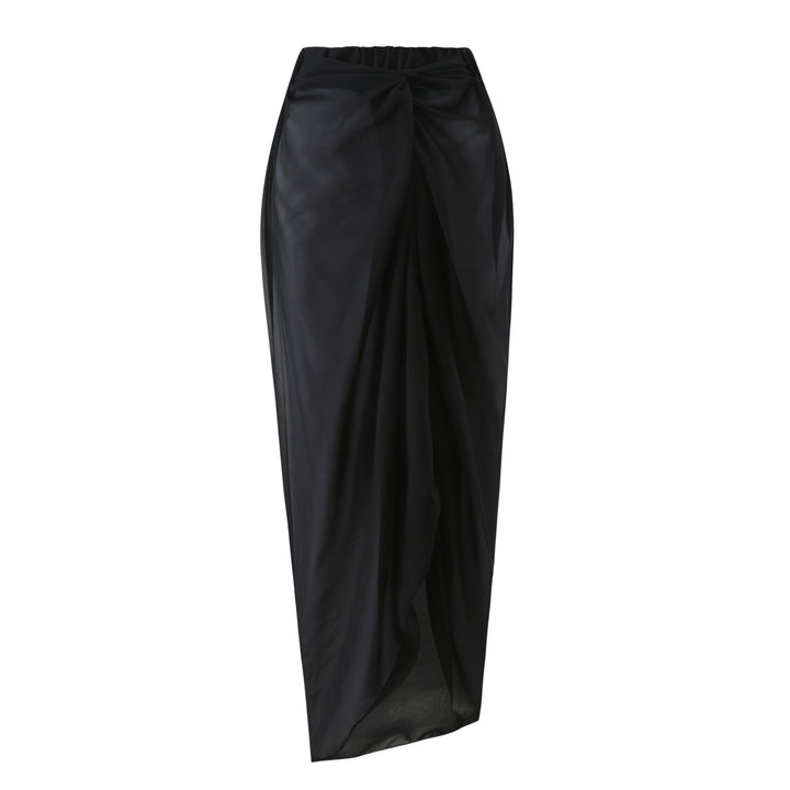 Damen Bandeau-Badeanzug mit elegantem Wickelrock Drune