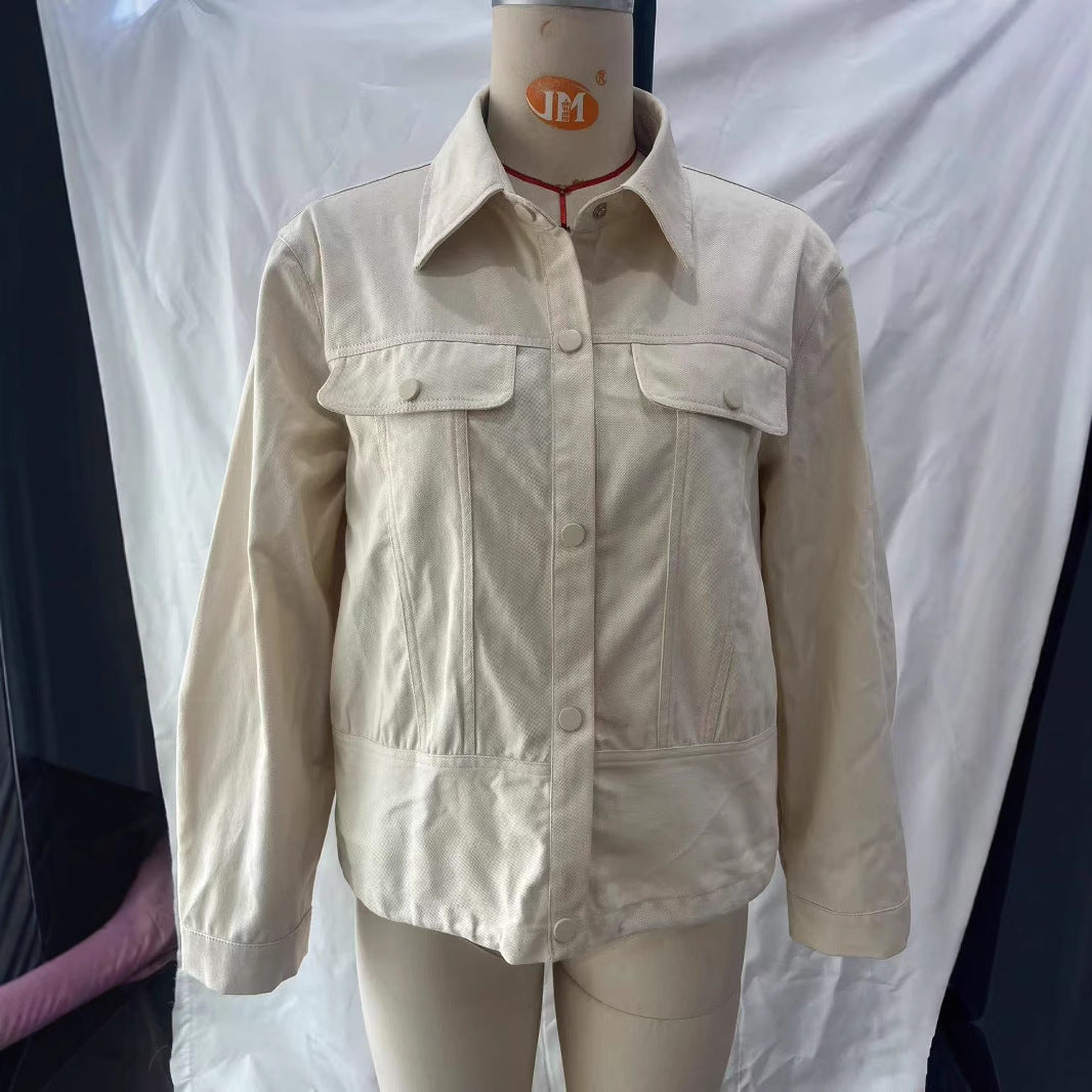Damen nan leichtes Canvas Fieldjacket mit taillierten Abnähern, aufgesetzten Pattentaschen und verdeckter Druckknopfleiste Drune