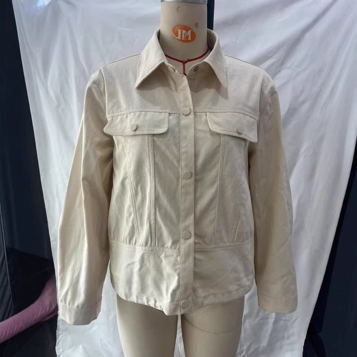 Damen nan leichtes Canvas Fieldjacket mit taillierten Abnähern, aufgesetzten Pattentaschen und verdeckter Druckknopfleiste Drune