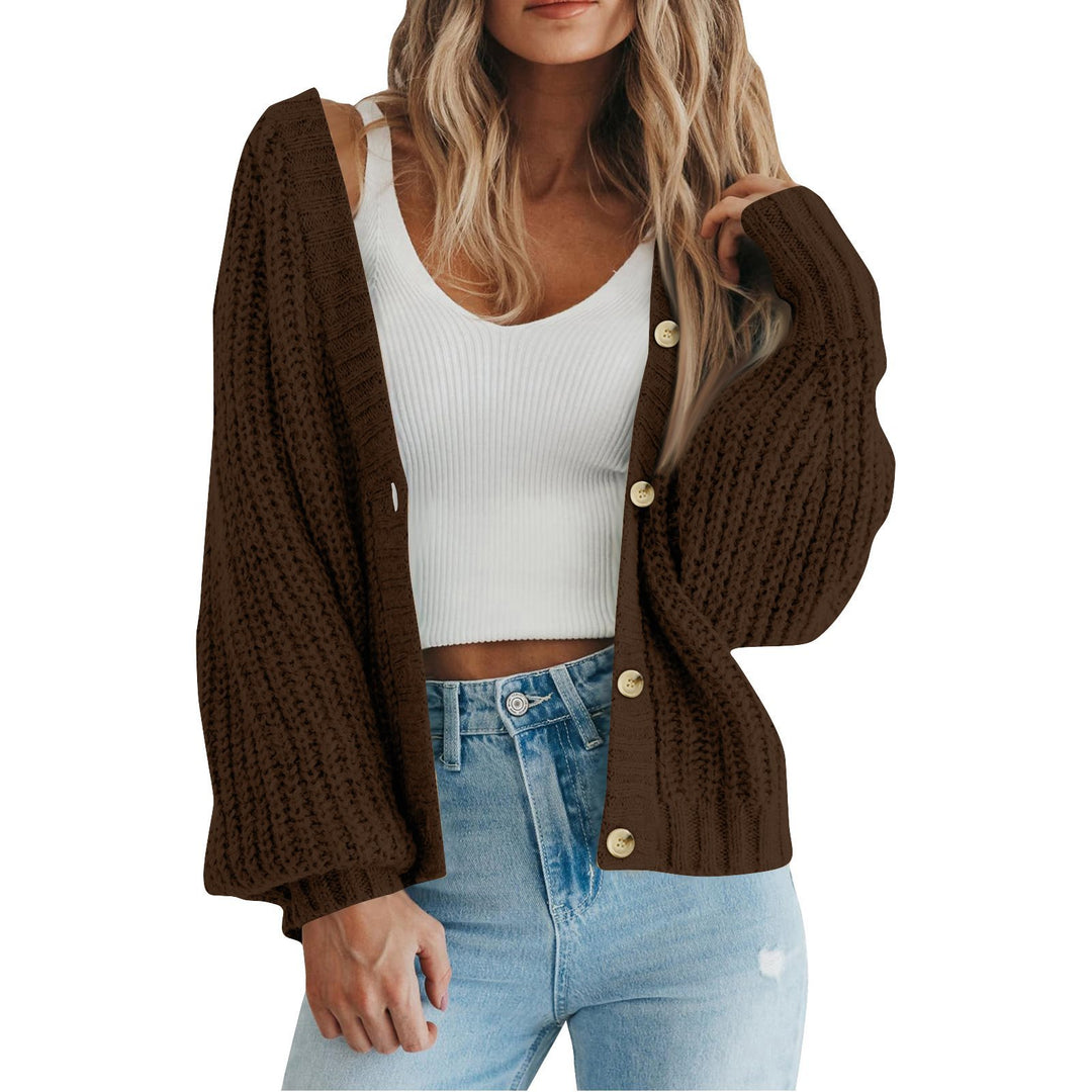 Damen Strickjacke mit grobem Muster und modischem Schnitt Drune