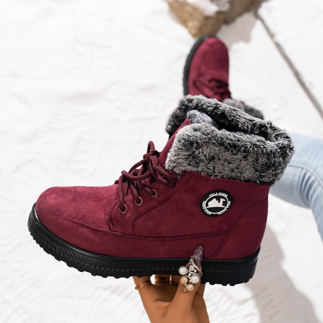 Damen gefütterte Winterstiefel Drune