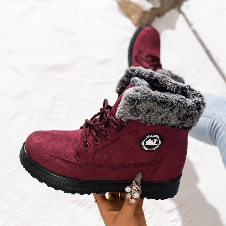 Damen gefütterte Winterstiefel Drune