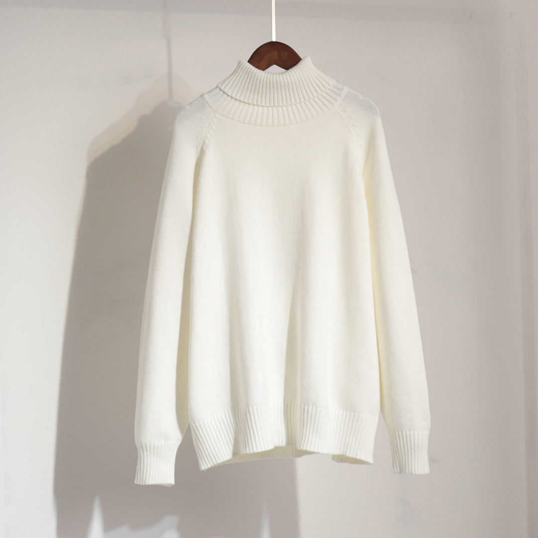 Damen Feinstrickpullover mit hohem Kragen Drune
