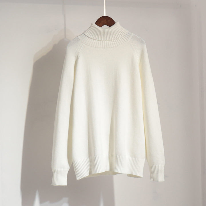 Damen Feinstrickpullover mit hohem Kragen Drune