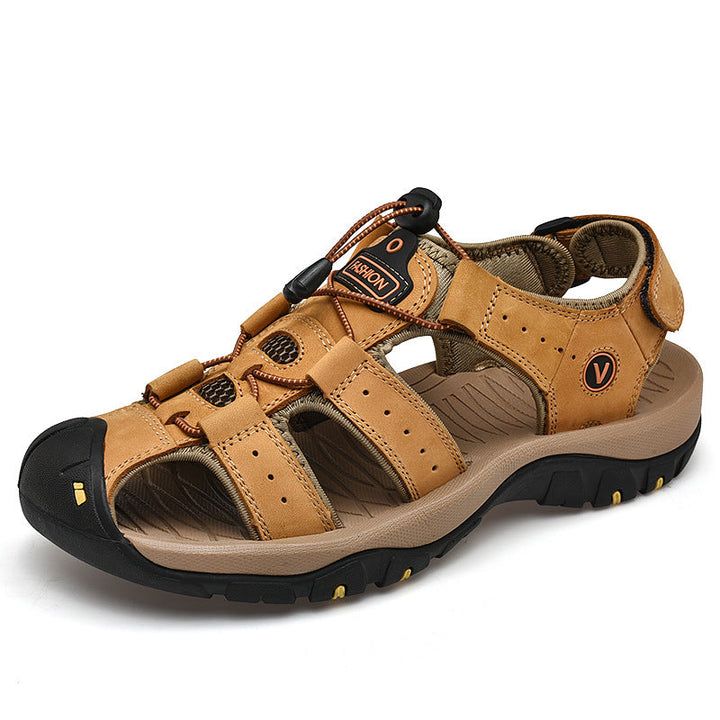 Herren Trekking-Sandalen mit verstellbarem Schnellschnürsystem und rutschfester Sohle Drune
