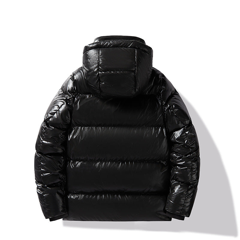 Herren Wattierte Kapuzen‑Steppjacke mit Thermofutter und wasserabweisender Oberfläche Drune