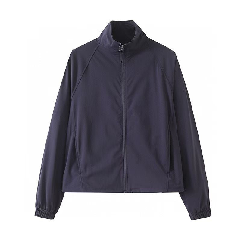 Damen sportliche Funktionsjacke mit hochabschließendem Kragen Drune