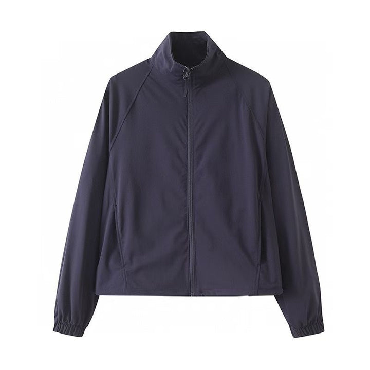 Damen sportliche Funktionsjacke mit hochabschließendem Kragen Drune