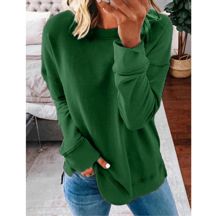 Damen Kreatives Sweatshirt mit Farbklecks-Design Drune