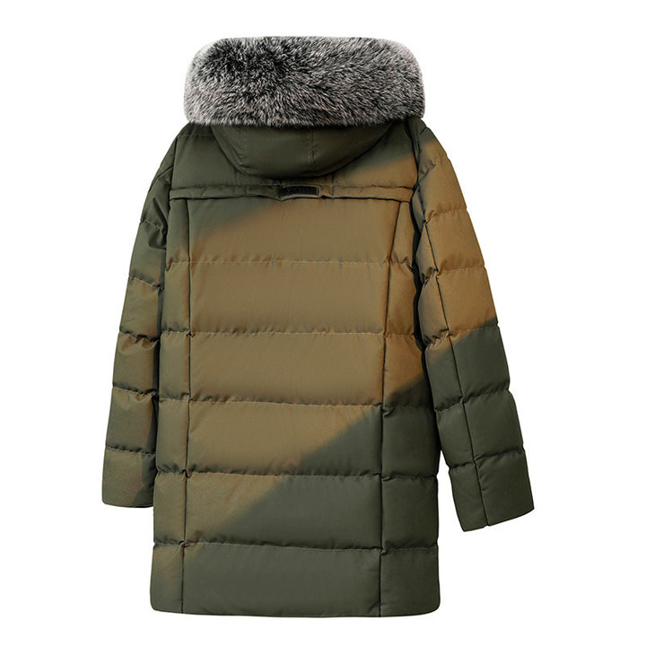 Herren Wattierter Parka im Duffle‑Stil mit Kapuze und großen Pattentaschen Drune