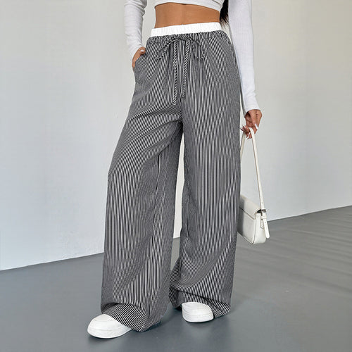 Damen Lässige und elegante Streifenhose Drune
