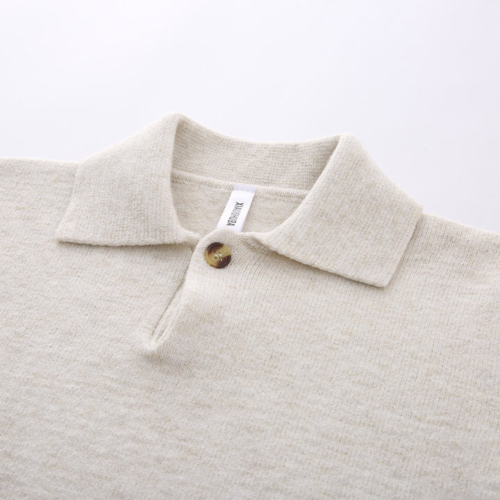 Damen Eleganter Strickpullover mit Knopfleiste Drune