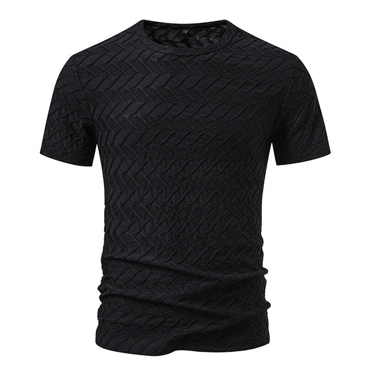 Herren Strukturiertes Kurzarmshirt mit modernem Design Drune
