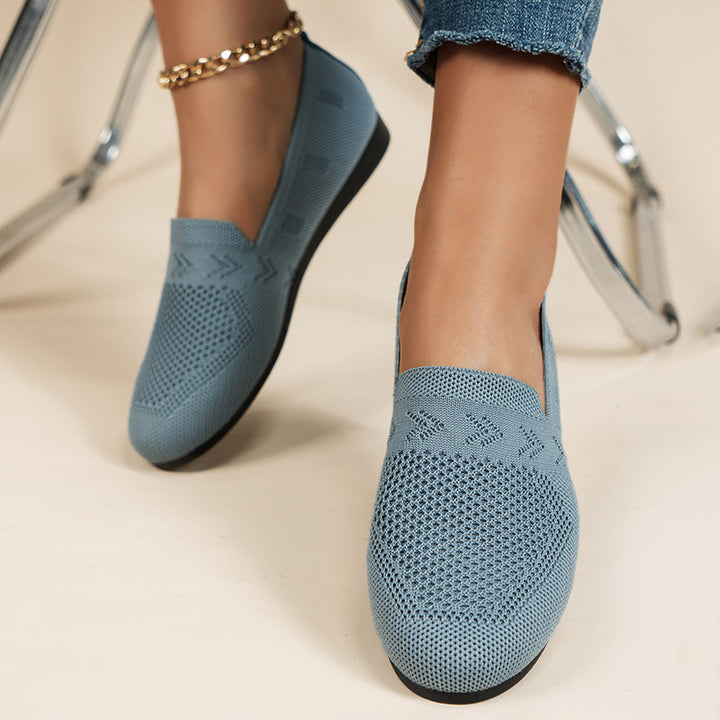 Damen Atmungsaktive Slip-On Espadrilles mit flexiblem Fußbett Drune