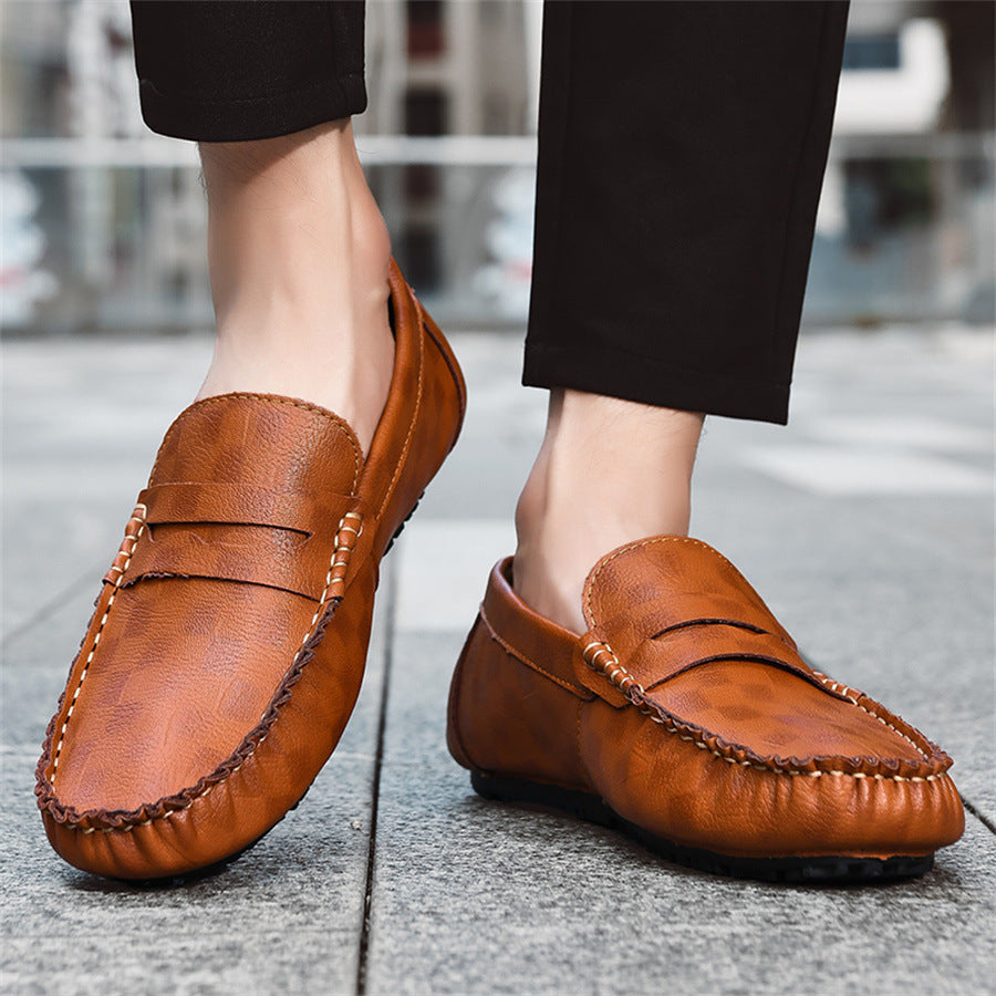 Herren Modische Mokassins mit handgenähtem Finish Drune
