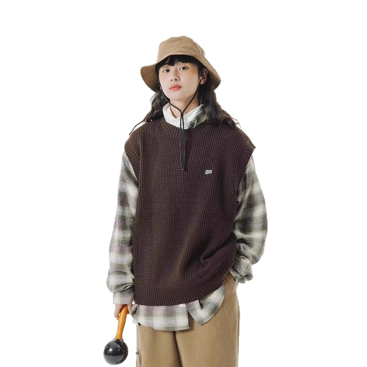 Herren Modischer ärmelloser Pullover Drune