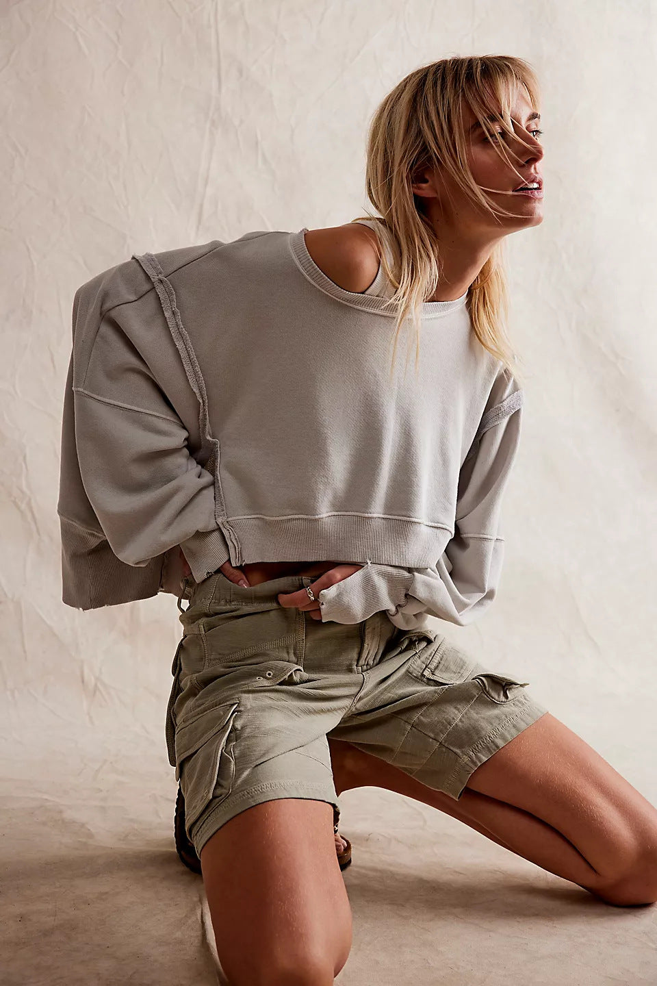 Damen lässiger Oversized Pullover Drune