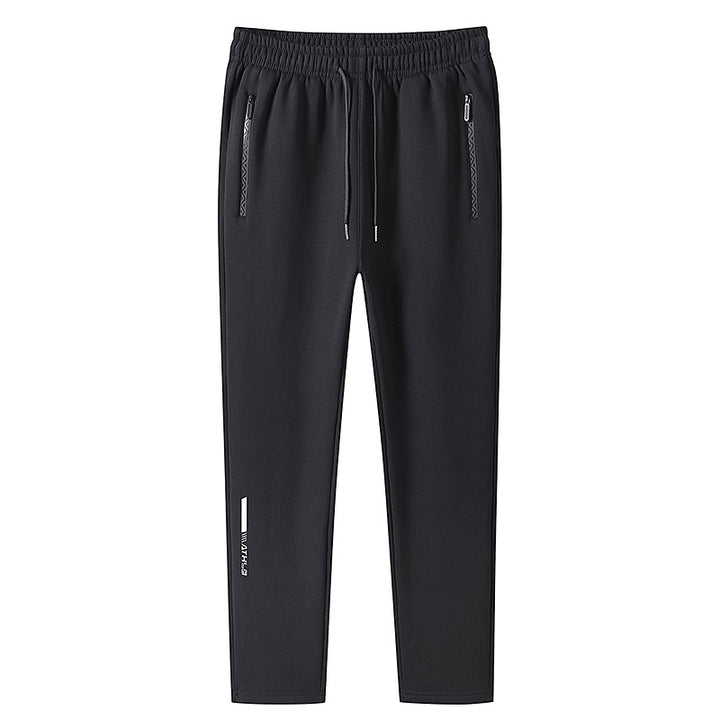 Herren Sport-Jogginghose mit elastischem Bund und Reißverschlusstaschen Drune