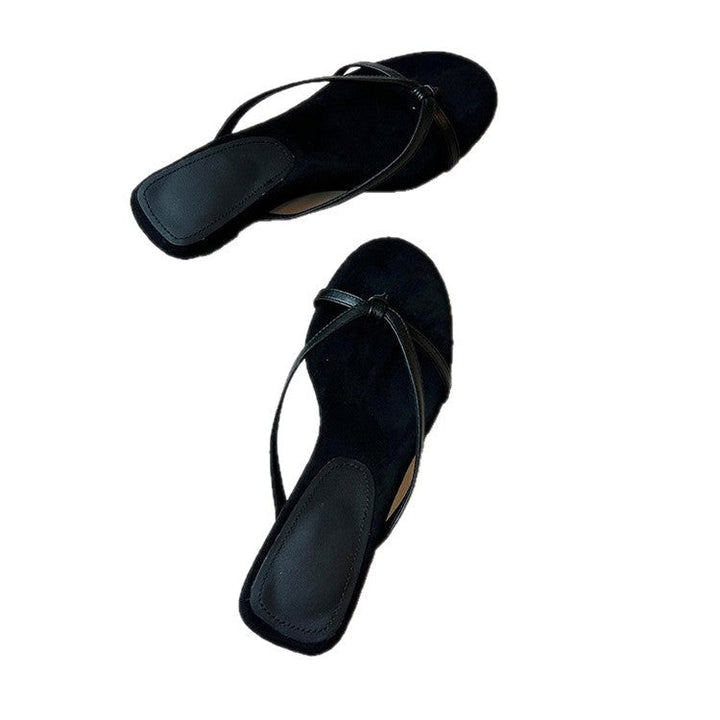 Damen modische Zehentrenner mit elegantem Riemchendesign Drune