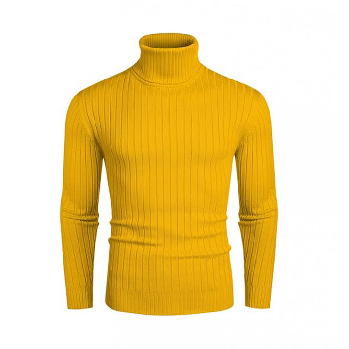 Herren nan gerippter Rollkragenpullover aus Feinstrick mit taillierter Silhouette Drune