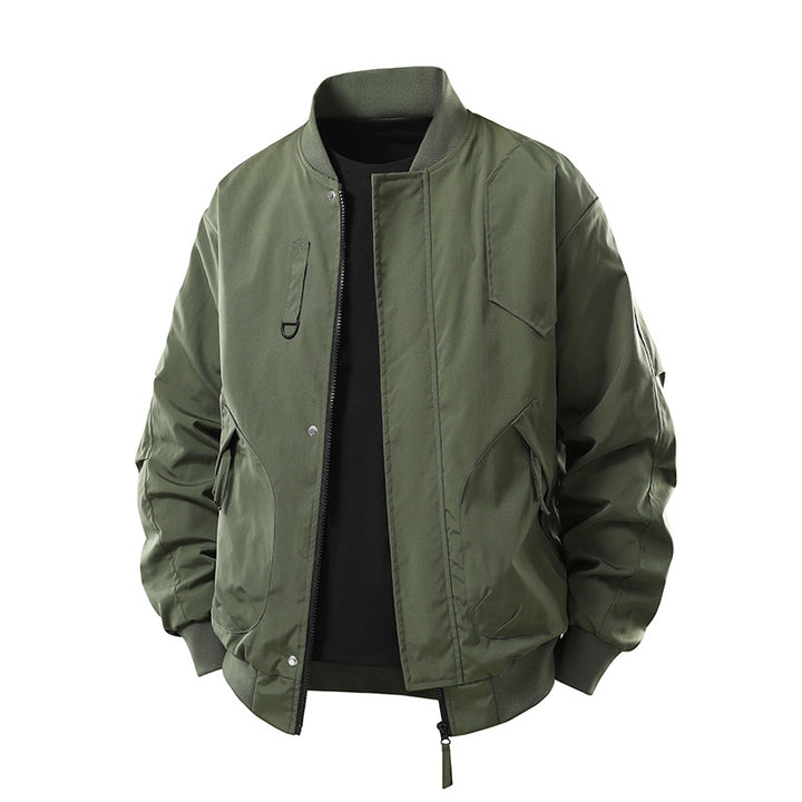Men's  technical insulated bomber jacket with utility pockets and zip closure Drune