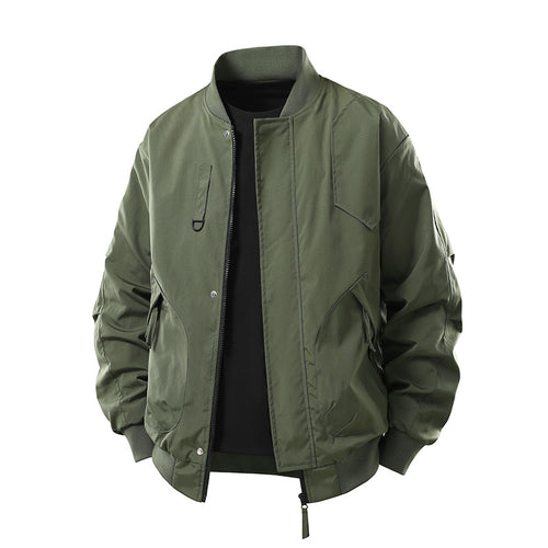 Men's  technical insulated bomber jacket with utility pockets and zip closure Drune