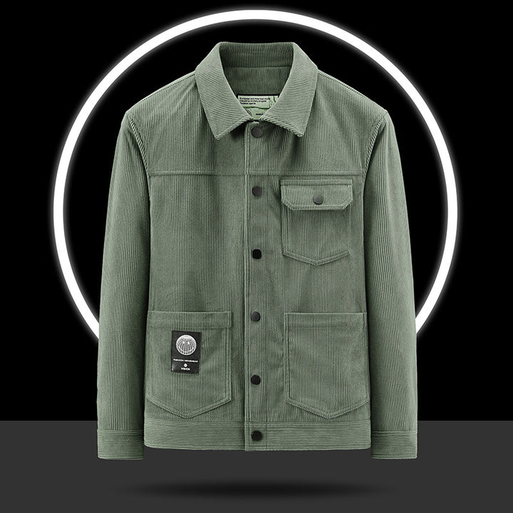 Herren Lässige Cordjacke mit praktischen Taschen Drune 1787797822