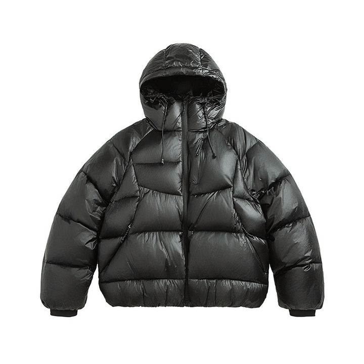 Unisex Stepp-Daunenjacke mit Kapuze und leichter Wärmeisolierung Drune