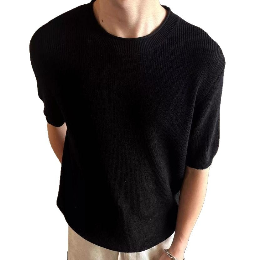 Herren Kurzarm Strickoberteil Drune