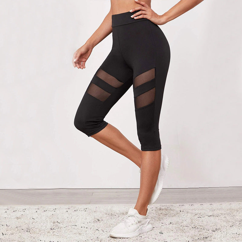 Damen Fitness-Leggings mit innovativen Mesh-Einsätzen Drune