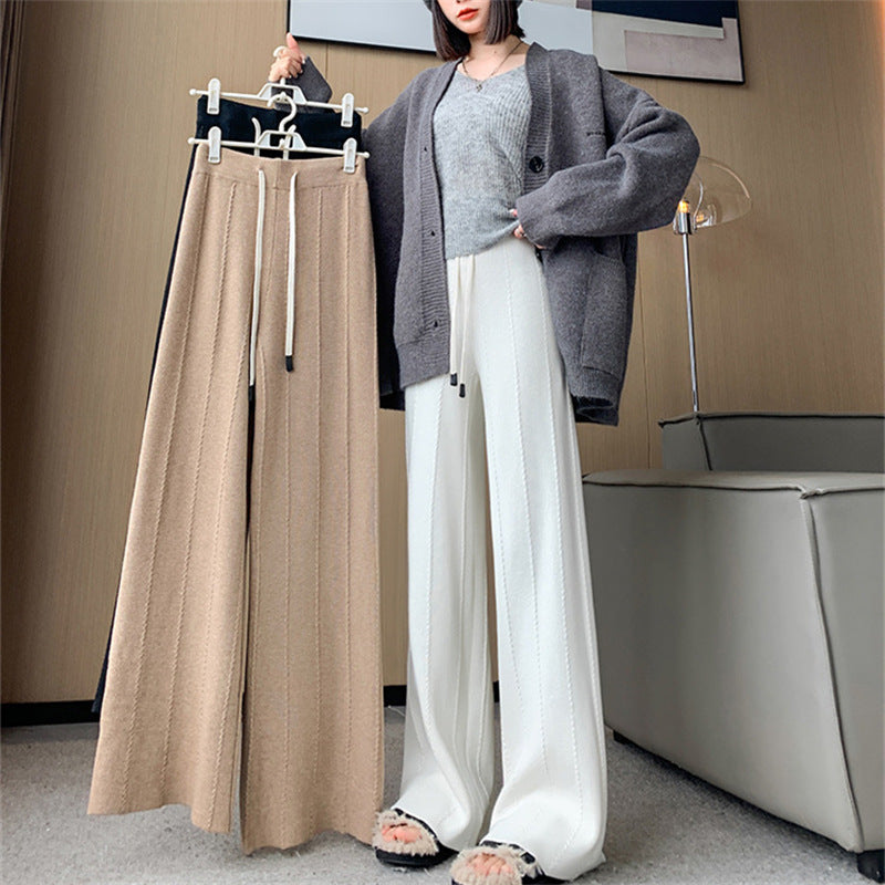 Damen Weit geschnittene Freizeithose mit elastischem Bund und praktischen Taschen Drune