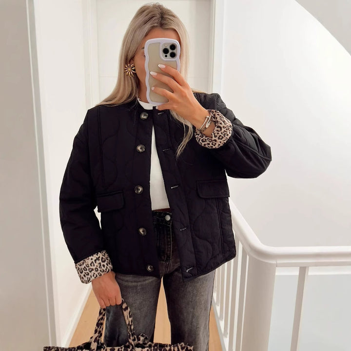 Damen gesteppte Jacke mit praktischen Taschen Drune
