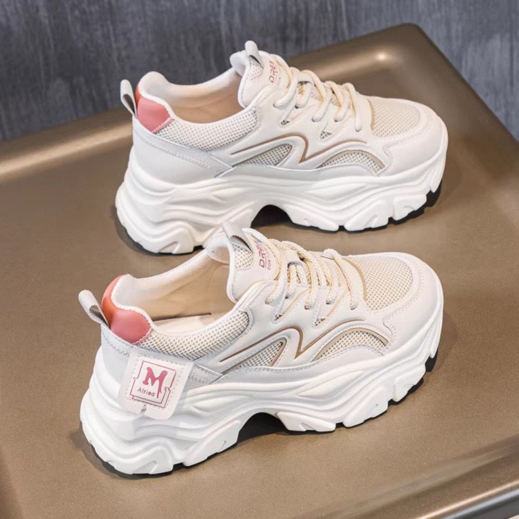 Damen Sportliche Sneakers mit Air Cushion Technologie und atmungsaktiver Mesh-Oberfläche Drune