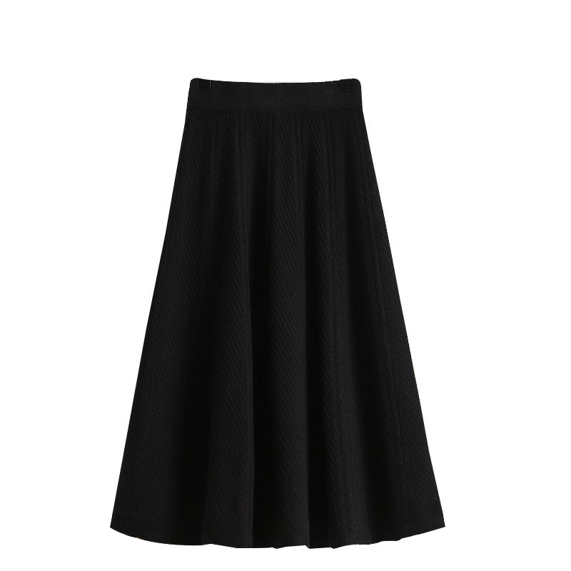 Damen Eleganter, schwingender Strickrock Drune